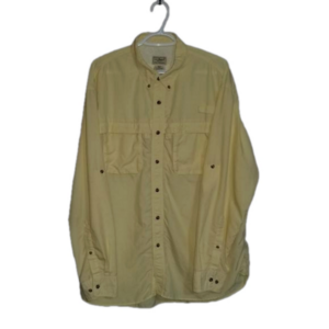L.L. Bean Vented Fishing Long Sleeve Button Up Label Reads Size Reg XL 0PD84
